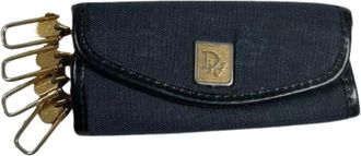 Dior Pre-owned Saddle Key Holder - Dames - Vintage Accessoires - Blauw - ONE Size - Linnen - Vintage