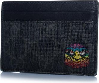 Gucci Pre-owned Mens Supreme Eagle Head card holder - Multicolour Canvas - One Size