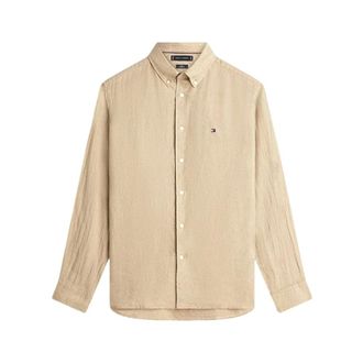 Tommy Hilfiger Heren, Overhemden, Beige, Maat: XL