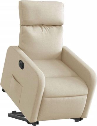 vidaXL Vidaxl - Sill&oacute;n El&eacute;ctrico Reclinable Elevable De Tela Color Crema