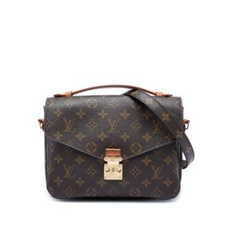 Louis Vuitton Pre-owned Pochette Metis - Dames - Pre-owned - Bruin - Maat: ONE Size