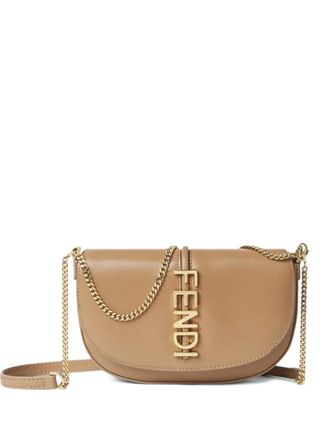 Fendi Portemonnee met ketting - Bruin