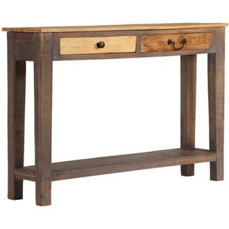 vidaXL Tavolino da Salotto in Legno Massello Vintage 118x30x80 cm vidaXL