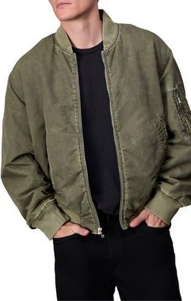 Rag & Bone Manston Nylon Bomber Jacket in Army at Nordstrom Rack, Size X-Large