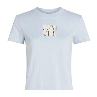 Calvin Klein Jeans Dames, Tops, Blauw, Maat: XS Katoen