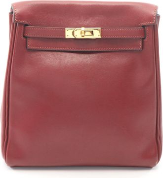 Herm&egrave;s Bordeaux Gulliver Leather Backpack (Pre-Owned)