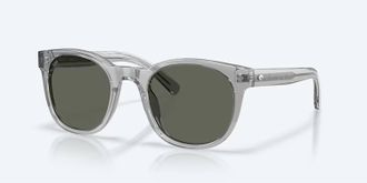 Costa Unisex Middles Polarized Round Sunglasses In Gray Crystal/gray