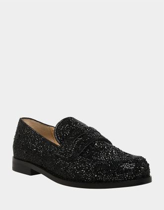 Betsey Johnson Womens Aron Loafer In Black