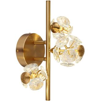 Globo Lighting Globo Virina Lampada da parete colori oro cristalli K9 LED 3000K