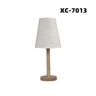 Trade Shop Trade Shop Traesio - Trade Shop - Lampada Da Scrivania Con Base In Legno Liscio Motivo Parlume Bianco E27 Xc-7013