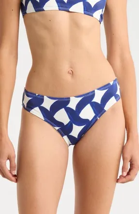 Hutch Betsy Bikini Bottoms in Ivory/blue at Nordstrom, Size Xx-Small