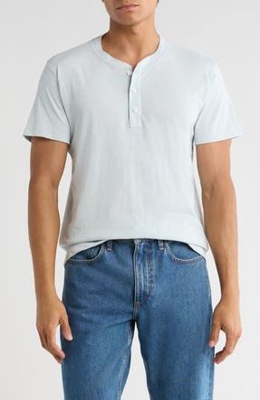 Rag & Bone Classic Cotton Slub Jersey Henley in Cloud Blue at Nordstrom Rack, Size Large R