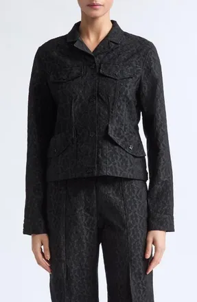 Cecilie Bahnsen CBClover Jacket in Black at Nordstrom, Size 12