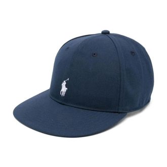 Polo Ralph Lauren Hats & Caps, male, Blue, ONE SIZE, Twill High-Crown Ball Cap