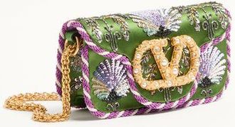Valentino Garavani Borsa Piccola A Spalla Valentino Garavani Loc&ograve; Ricamata Con Logo Gioiello Donna MULTICOLOR UNI