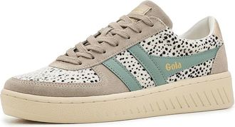 Gola Grandslam Savanna Womens Shoes Cheetah/Feather Grey/Green Mist : 7.5 B - Medium, Leather/Synthetic