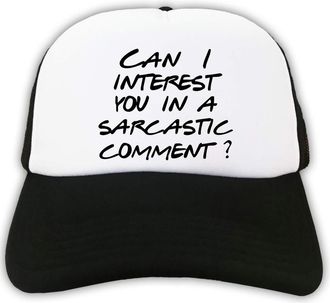 Generic Can I Interest You in A Sarcastic Comment Funny Trucker Cap Black