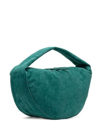 by FAR suede shoulder bag - women - Lambskin/Cotton - OS - Blue