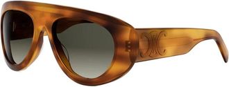 Celine Triomphe Stamp Zonnebril - unisex - Zonnebrillen - Bruin - ONE Size - Accessoires