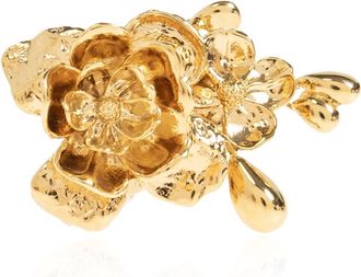 Chlo&eacute; Bouquet Ring - Dames - Ringen - Geel - 52 MM - Leer - Accessoires
