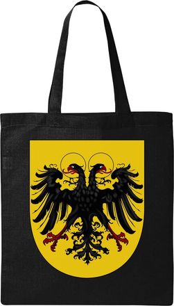 Generic Holy Roman Empire Coat Of Arms Natural Ecological Cotton Tote Bag Black