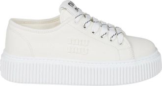 Miu Miu Schoenen, Dames, Wit, 40 EU, Sneakers
