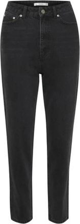 Gestuz Hoge taille mom jeans in gewassen zwart - Dames - Loose Fit Jeans - Zwart - W29 - Jeans