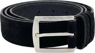 Kiton Belts - Heren - Riemen - Zwart - 95 CM - Accessoires