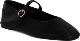 Shushop Annabelle Mary Jane Flat in Black at Nordstrom, Size 8.5