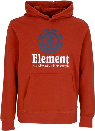 Element Rode Lichtgewicht Hoodie Verticale Hoodie - Heren - Hoodies - Rood - M - Katoen - Hoodies & sweatvesten