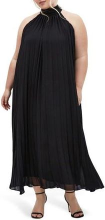 City Chic Aida Sleeveless Maxi Dress in Black at Nordstrom Rack, Size Xs/14W