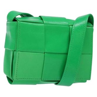 Bottega Veneta Pre-owned Cross Body Bags, female, Green, Size: ONE SIZE Pre-owned Vintage Shoulder Bag