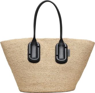 Marc Jacobs Large Babe Woven Tote Bag - female - Marc Jacobs - Shopping Bags - Beige - ONE SIZE - Bags