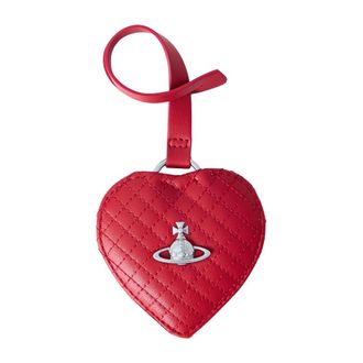 Vivienne Westwood Portachiavi Charm a Cuore con Specchio - - Accessories - Donna - Rosso - ONE SIZE