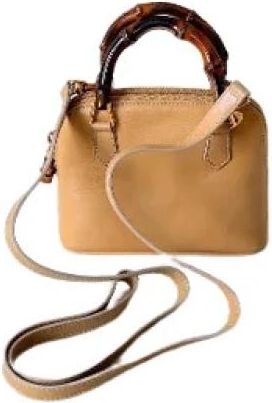 Gucci Pre-owned Diana Bamboo Mini Bag - Dames - Vintage Mini Tas - Bruin - ONE Size - Leer - Vintage