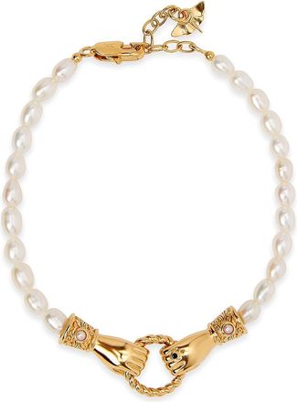 Missoma X Harris Reed In Good Hands Pearl Bracelet - M