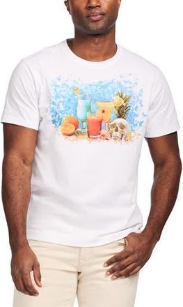 Robert Graham Summer Sips Knit Graphic T-Shirt in White at Nordstrom Rack, Size Xxx-Large
