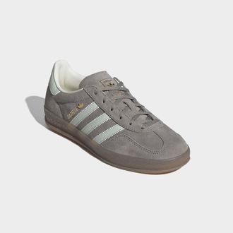 adidas Sneaker ADIDAS ORIGINALS, Damen, Gr. 38,5, silber pebble, linen gr&uuml;n, gum5, Leder, Synthetik, Schuhe Sneaker