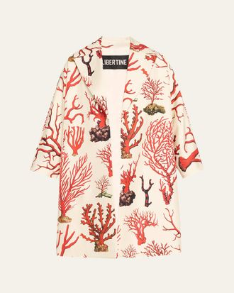 Libertine - Libertine Venetian Coral Oversized Coat