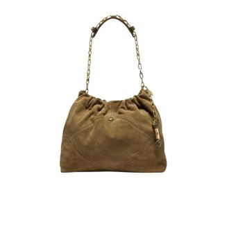 BA&SH Tassen, Dames, Groen, ONE Size, Su&egrave;de, June Tote