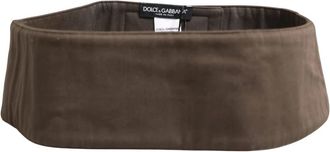 Dolce & Gabbana Brede Cummerbund - Heren - Riemen - Bruin - M - Nylon - Accessoires