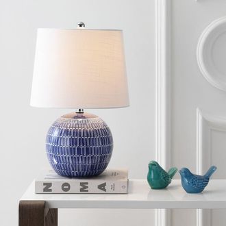 Jonathan Y Designs Ronald 21 Ceramic LED Table Lamp