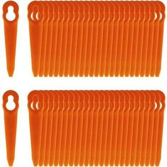 OEM 100 Cuchillas De Pl&aacute;stico Para Cortar, Cuchillas De Pl&aacute;stico De Repuesto, Cuchillas De Pl&aacute;stico Para Cortac&eacute;sped, Cuchillas De Pl&aacute;stico Para Desbrozad