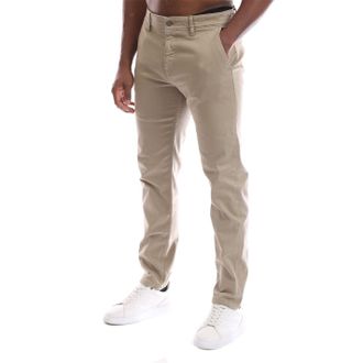 HUGO BOSS Mens Remaine Solid Patterned Slim Chinos in Lght/Pstl Green - Size 34W/30L