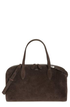 Toteme Medium Day Suede Tote in Brown at Nordstrom