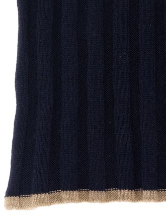 Brunello Cucinelli Pure Cashmere Scarf - Navy