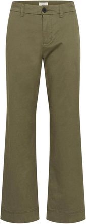 Part Two Wijde broek - Dames - Wijde Broeken - Groen - 2XL - Broeken