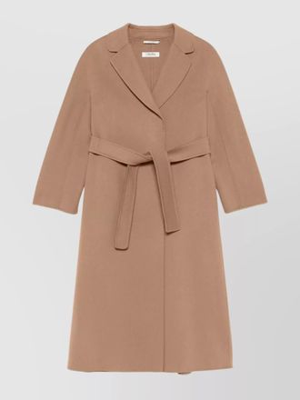Max Mara drap wool coat belted waist