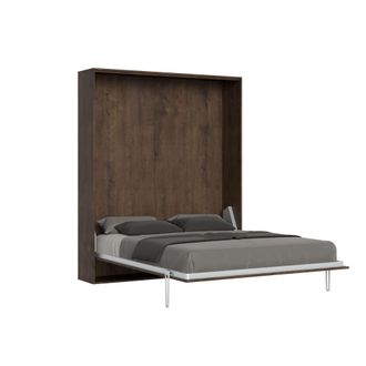 Itamoby Cama plegable vertical kentaro 140 en color nogal