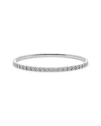 Sabrina Designs 14K 1.00 Ct. Tw. Diamond Stackable Flexible Bangle Bracelet